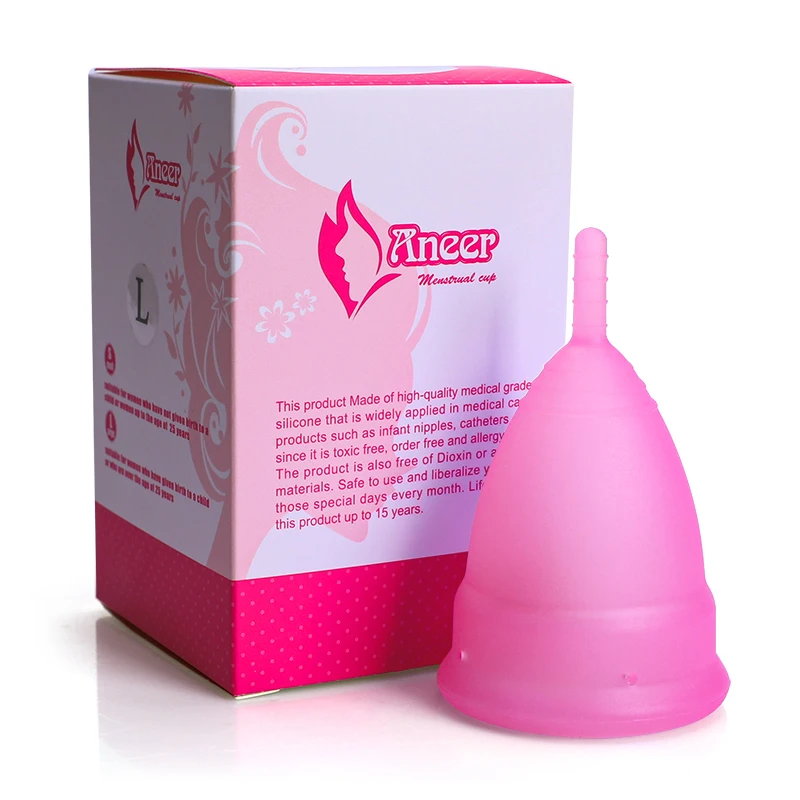 
2020 CE 100% Medical Silicone Lady Menstrual Cup Sets 