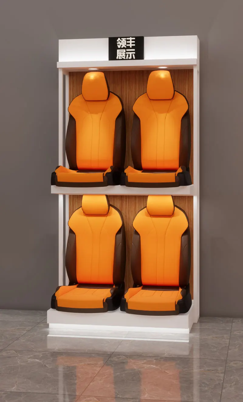 Commercial Showroom Supplies Display Stand Auto Parts Seat Cushion Metal Display Rack