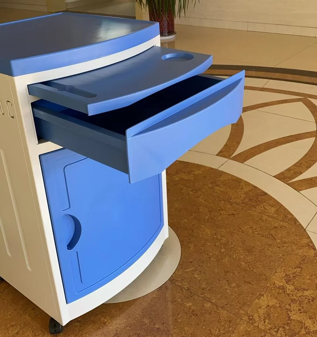 2024 Factory Direct ABS Medical Bedside Cabinets Plastic Medical Lockers Trending Products