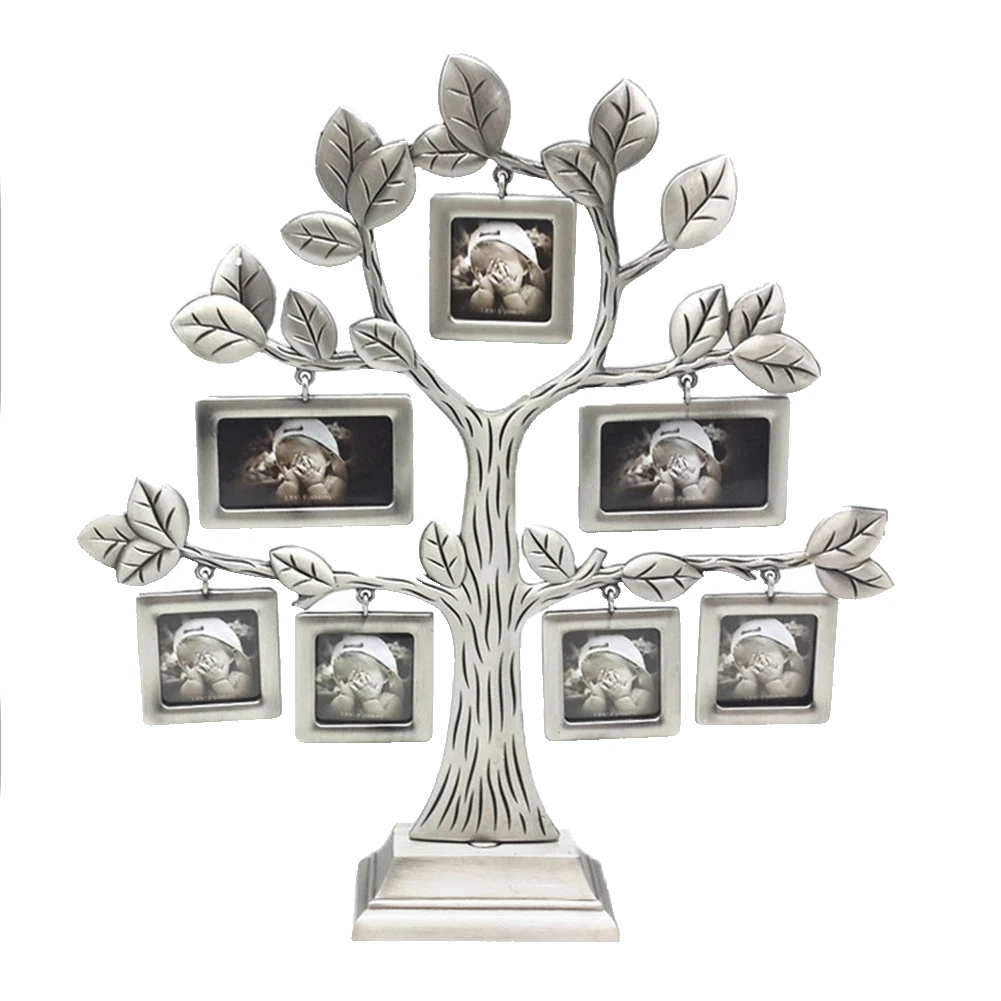 
Frame Photo Frame Metal Tree Shape Crafts With 7 Hanging Picture Photo Frames 