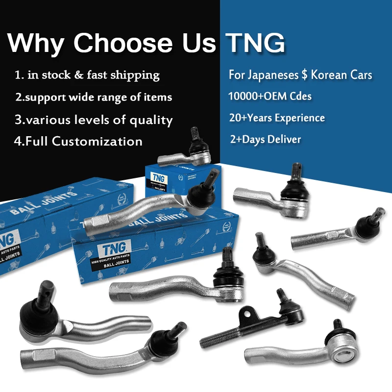 Spare Parts Left Right Rack End Tie Rod End For Nissan Tiida C11 2005-2010 48521-3U025 48520-3U025 48640-3U025