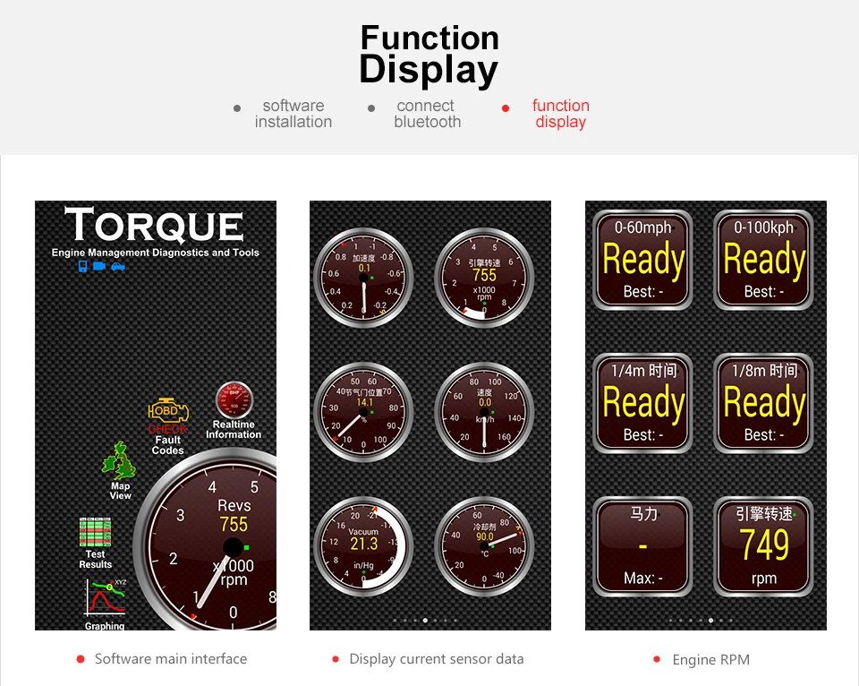 KINGBOLEN Super Mini ELM327 BT V1.5 PIC18F25K80 Chip Android Torque ELM 327 OBD2 Car Diagnostic Scanner