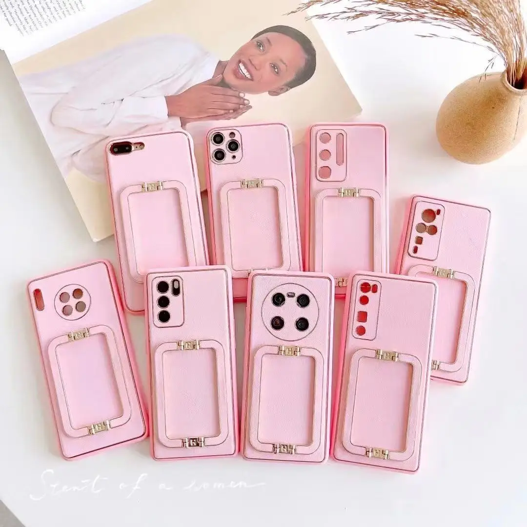Luxury Leather Mobile Phone Case Kickstand Cover Durable import for iPhone 12 13PRO 11 7G 8P SE 2020 6G XS MAX
