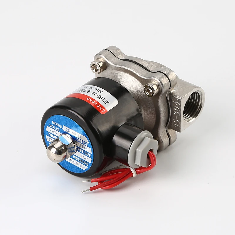 Top fashion water parker 220v ac hydraulic 12v 3 way solenoid valve DC 24V solenoid valve stainless steel