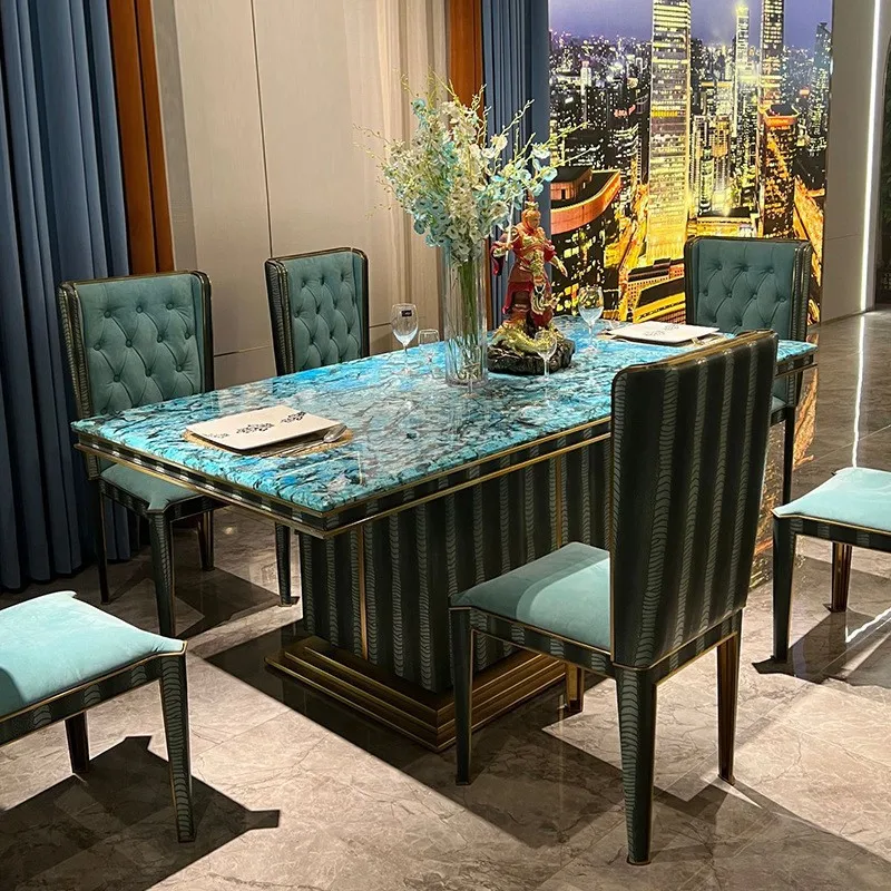 Furnistyle Factory Custom Durable Crocodile Microfiber Leather High Upholstered Modern Dining Chairs For RestaurantDining Room