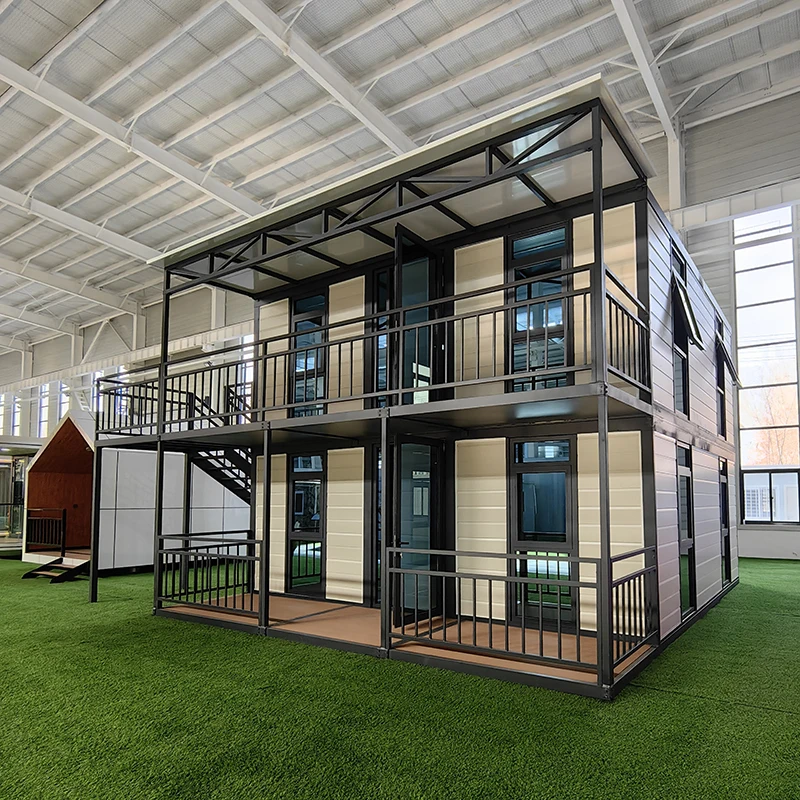 Manufacturer Low Price 2 Storey Small Prefabricated Tiny House Mini Homes Container House Ready To Live In