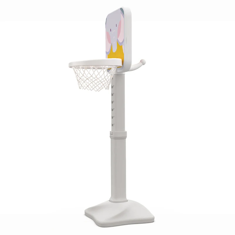 ABST  Adjustable Height Mini Indoor Basketball Toy with Ball Pump Outside Yard Backyard Game Toddler Basketball Hoop Stand