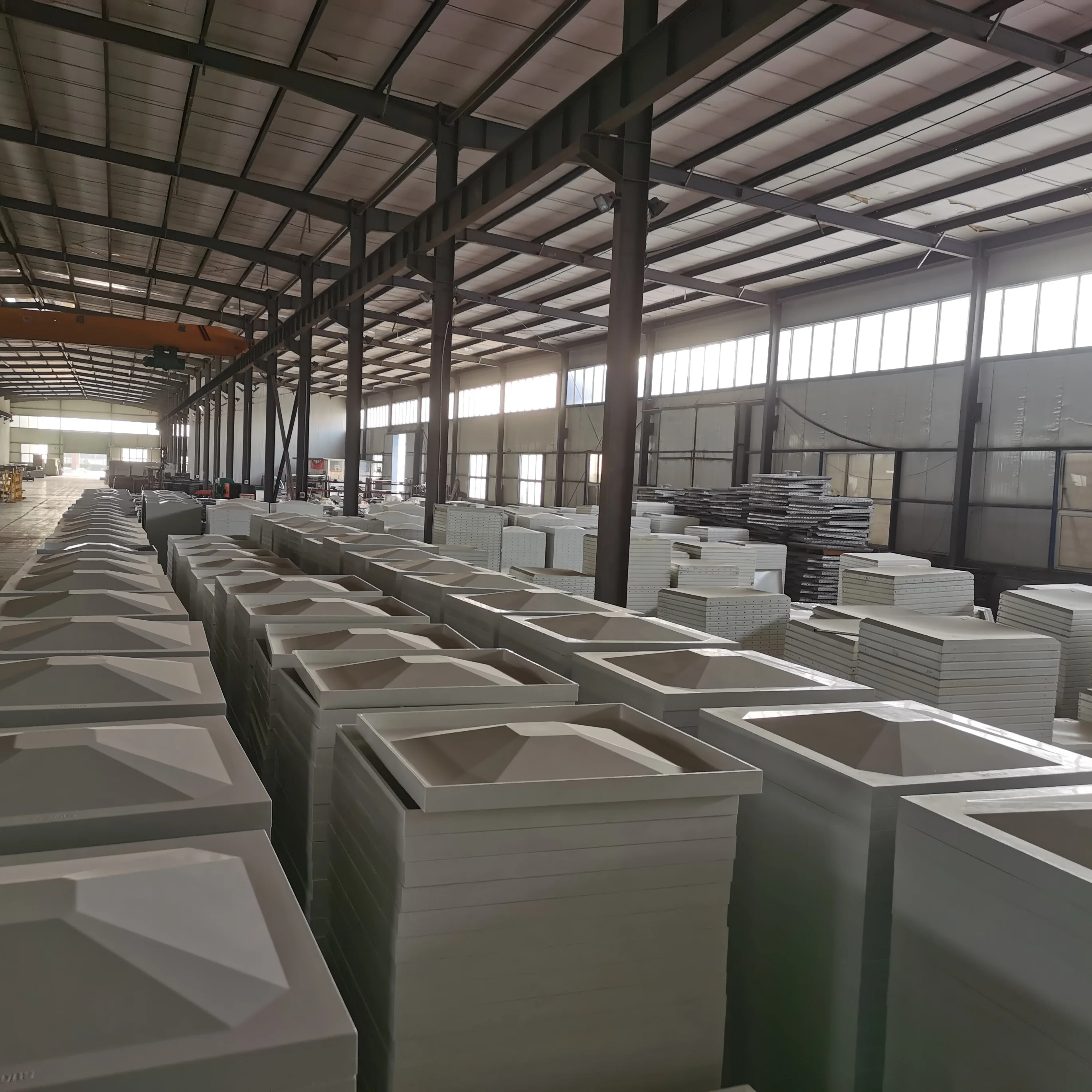 Indonesia shrimp fish farm FRP GRP panel water tank