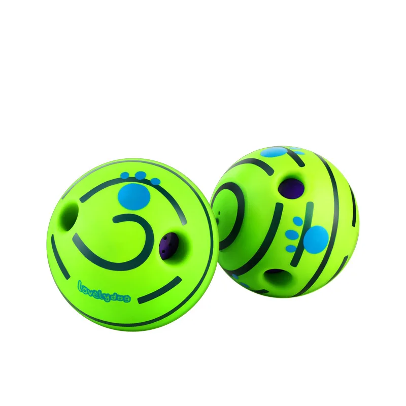Wholesale Funny Sounds Interactive Chew Toy Training Small Large Dogs Sport Pet Products Wobble Wag Giggle Ball