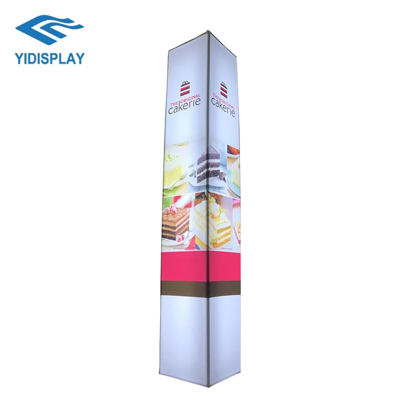 New Product Outdoor Lamp Post Led Advertising Decorative Pillar Light Box
