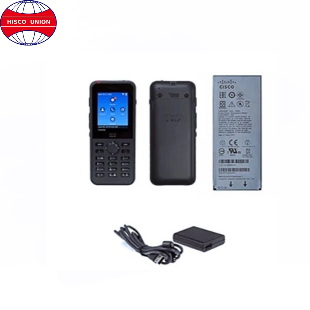 New CP-8821-K9-BUN IP Phone 8800 Wireless IP Phone 8821 World Mode Battery Power Cord