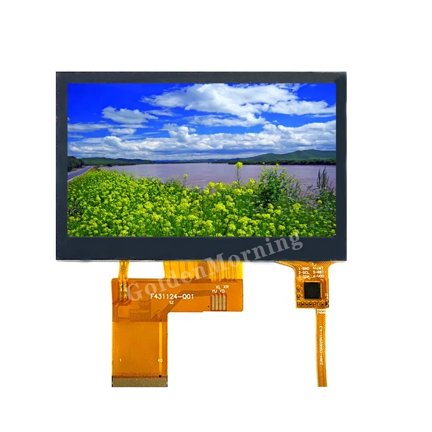 40 PIN RGB IPS CTP 4.3 Inch LCD TFT 800x400 LCD Display