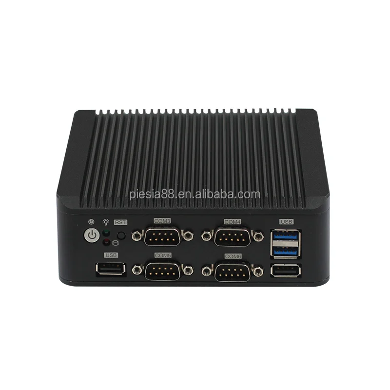 Cheap Factory Direct Nano Box J4125 Processor  4*RS2322/485 & SIM Slot Thin Client Mini PC  for  Monitor