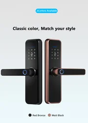 Multi language TUYA TTLOCK  Fingerprint Electronic Smart life Touch Keypad Entry keyless door airbnb lock digital