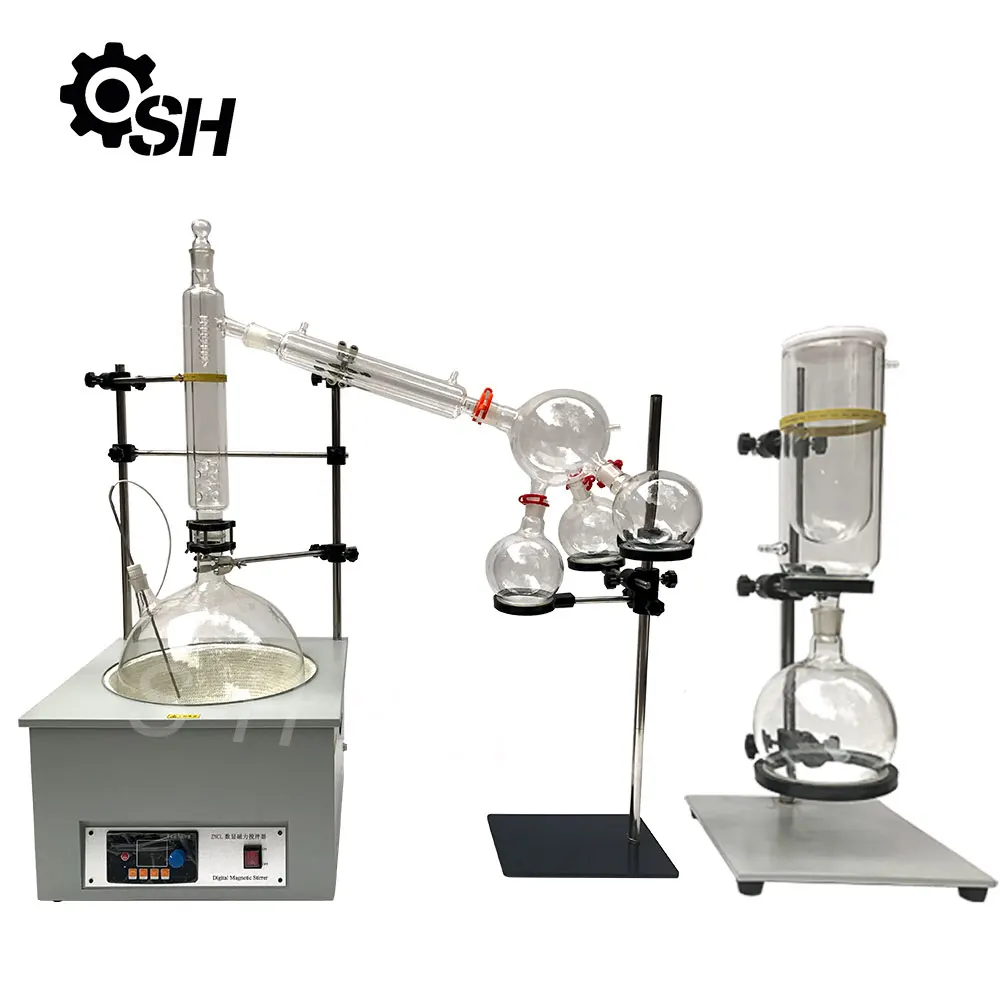 Lab Small Essential Oil Extraction Distillation Glass Equipment
