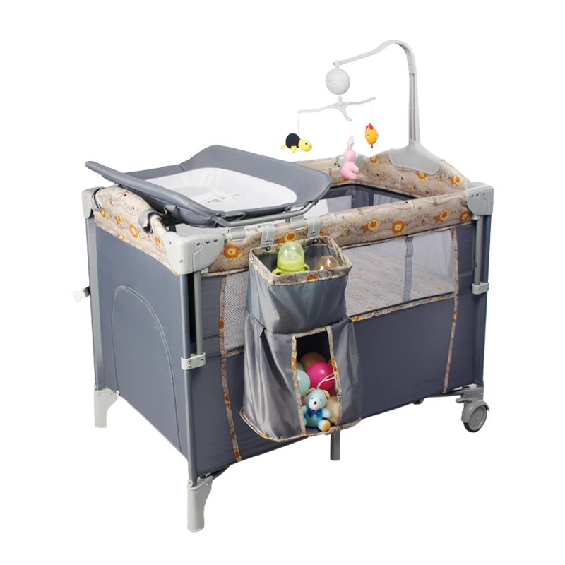 Мебель для спальни, металлическая детская кроватка, европейская регулируемая детская кроватка/