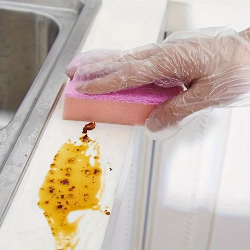 Factory Hot selling Plastic Pe Gloves HDPE Clear Plastic Polythene Kitchen Waterproof Household Disposable Food PE Gloves