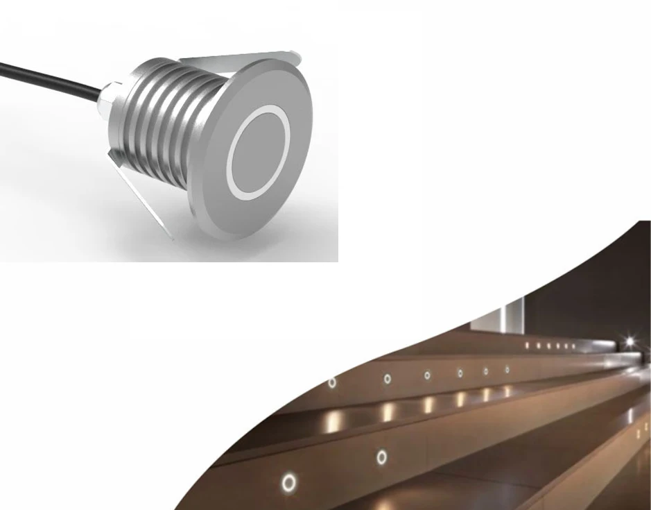 Recessed inground light IP67 Dia45mm 3W DC12-24V