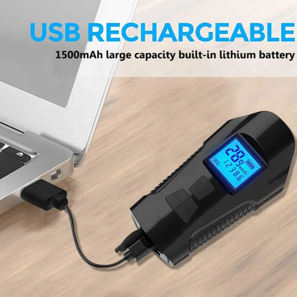 3 In 1 USB Charging Power Indicator & Bike Horn Light Speedometer & Bicycle LED Light