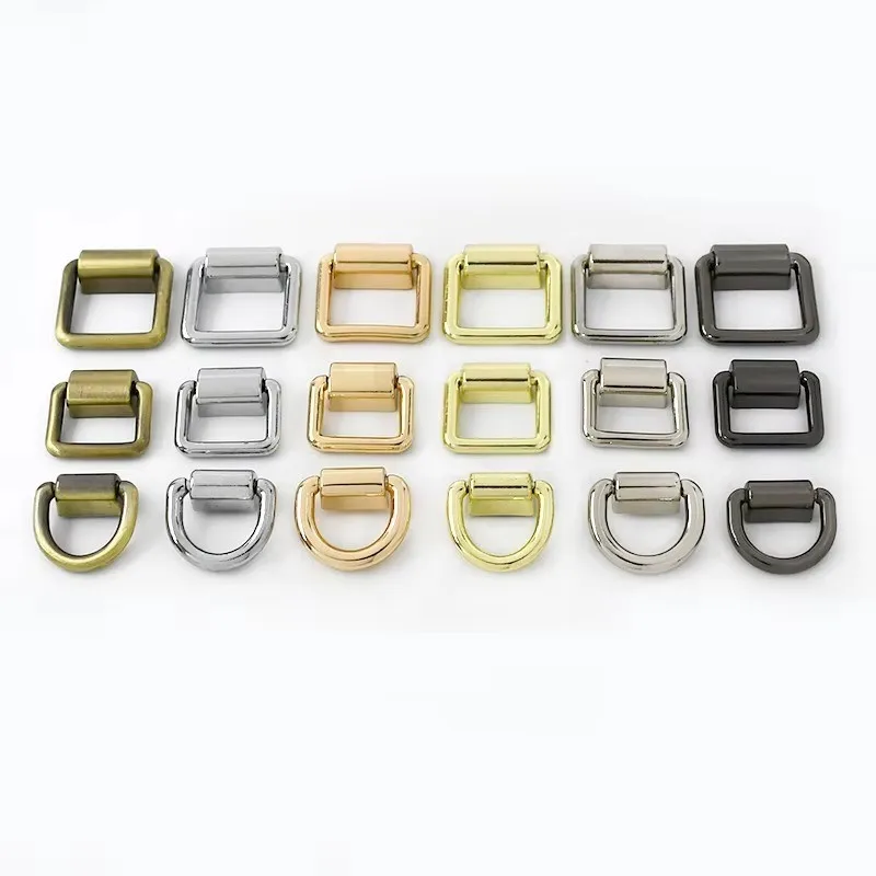 Meetee KY905 19mm Luggage And Handbag Hardware Accessories Alloy O D Ring Buckles Bag Strap Side Clip Clasp Buckles