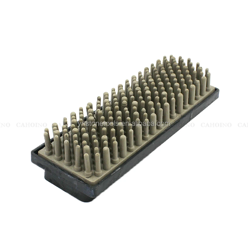 Hot Sell 170MM Rubber Frankfurt Bristles Fickert Antique Brushes For Polishing Granite Artificial Quartz Ceramic Tiles