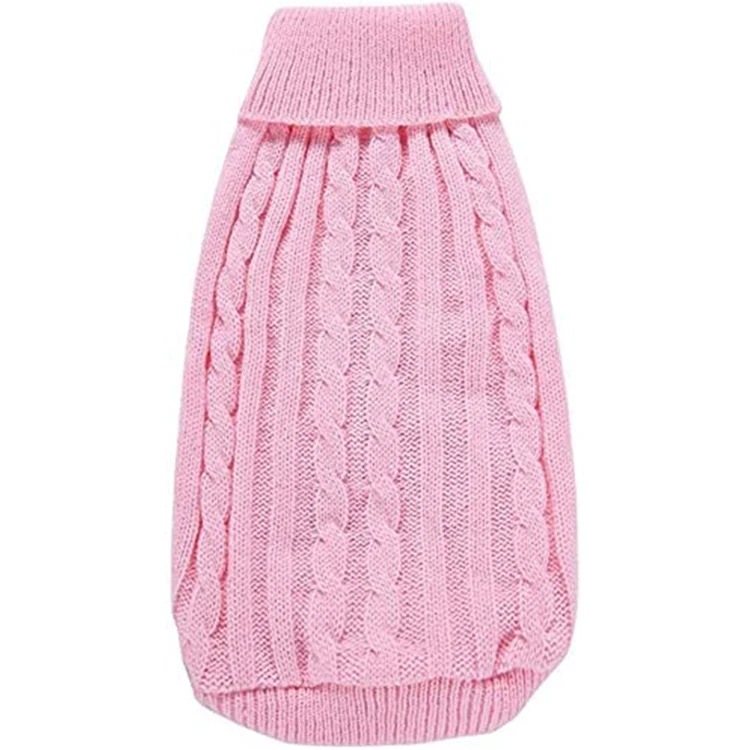 High Quality Knitting Autumn Winter Woollen Yarn Sweater Pets Small Dog Cat Clothing Clothes
