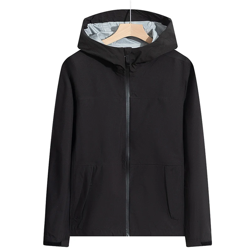 Custom Logo Blank Outdoor Jacket Waterproof Windbreaker Jackets Plus Size Lightweight Soft Shell Jacket