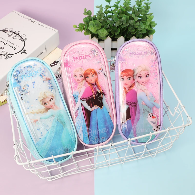 TOPSTHINK Kawaii princess pencil pouch cool school stationery liquid pencil case bag for kids
