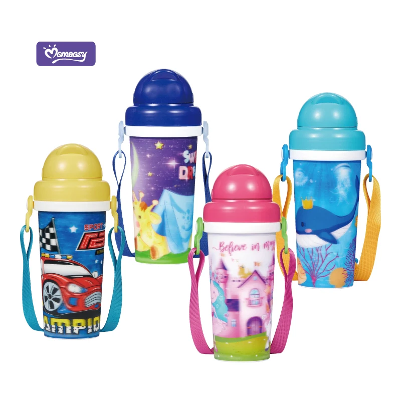 
Momeasy Three Dimensional Design BPA Free Baby Water Bottle MOQ One Carton Factory Directly Supply 