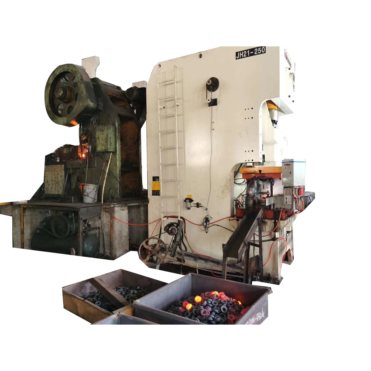 CE ISO Certificate M44 Hex Nut Square Nut 200Tons Hot Forging Bolts Production Line Hot Heading Machine