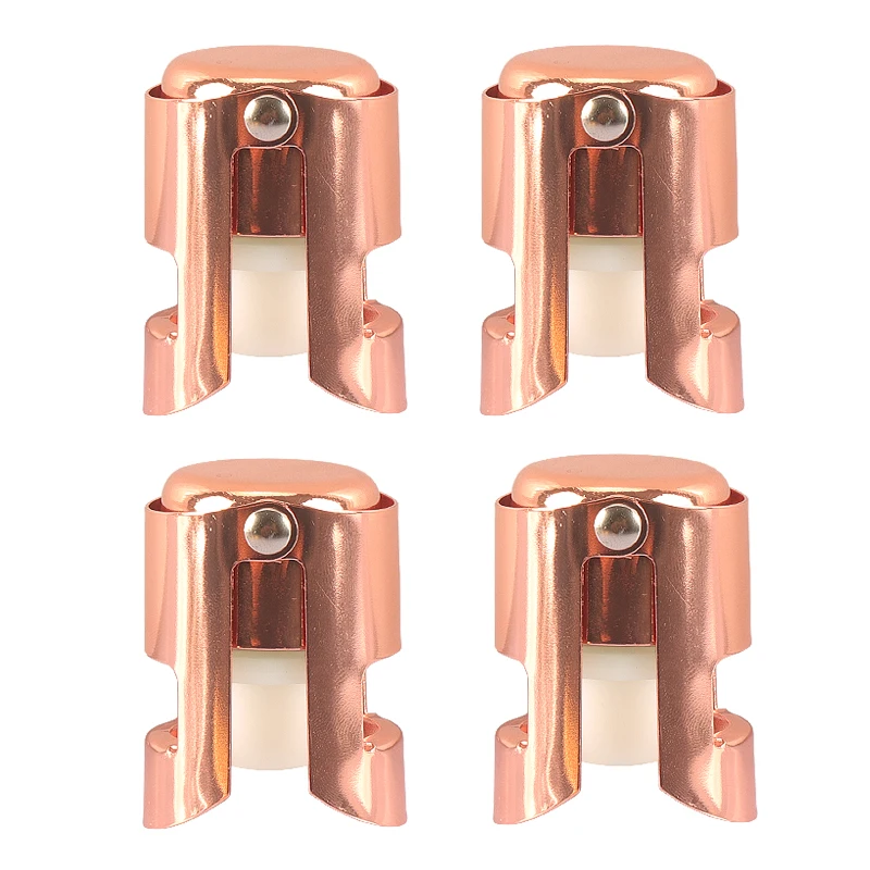 ZBPASL-High quality Stainless Steel Gold Vacuum Sealed Wine Sparkling Stopper Champagne Bottle Stoppers