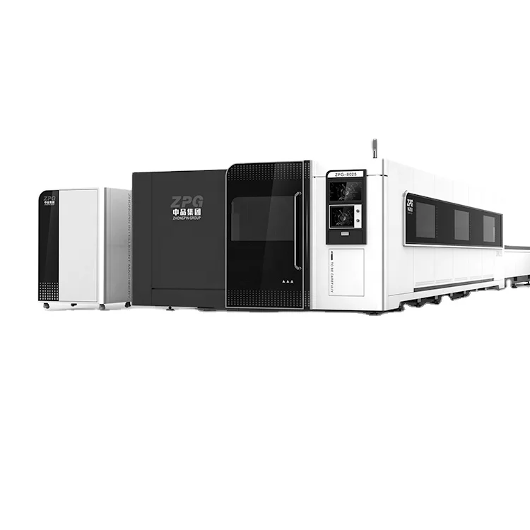 Full Enclosed 6020 6025 8025 IPG Raycus MAX NLIGHT CNC Metal Plate Fiber Laser Cutting Machine
