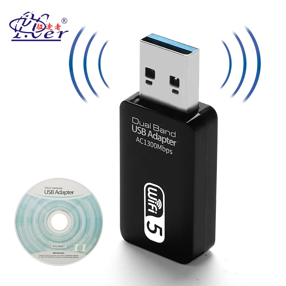 USB Wi-Fi адаптер AC1300 USB 3,0 двухдиапазонный 2,4G/5G Mini 802.11AC беспроводной сетевой адаптер WIFI беспроводной ключ