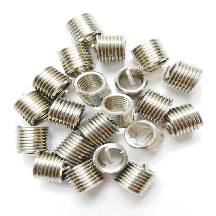 M10*1-2D UNF Inset Type Fastener Stainless Steel 304 Wire Thread Inserts Aluminum Material Metric Measurement System Box Carton