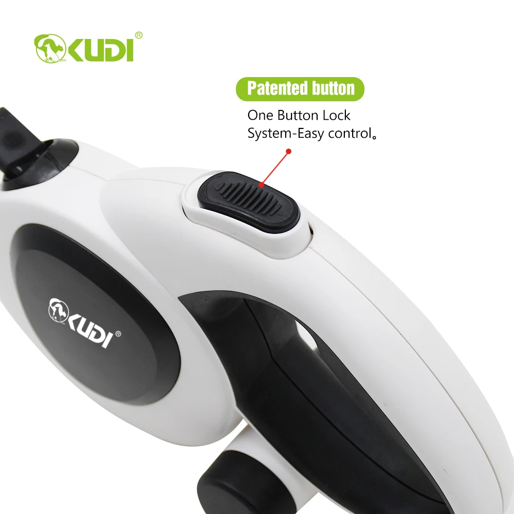 16ft Reflective Nylon Tape Heavy Duty Walking Retractable Dog Leash For Large Medium Breeds