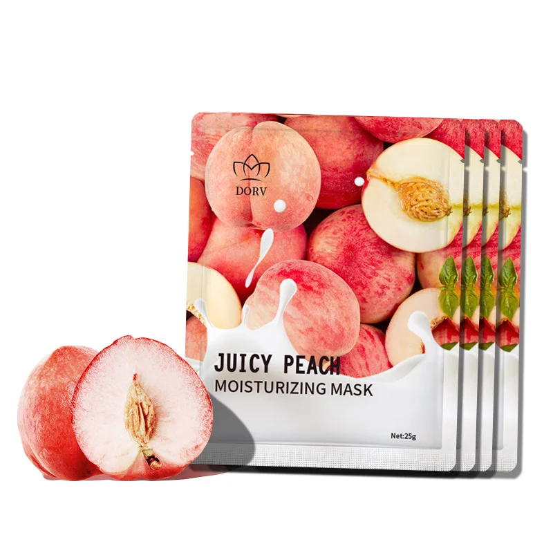 Korean Beauty Products Moisturizing Fruit Face Maskss Wholesale Vitamin C Natural Whitening Face Sheet Masks