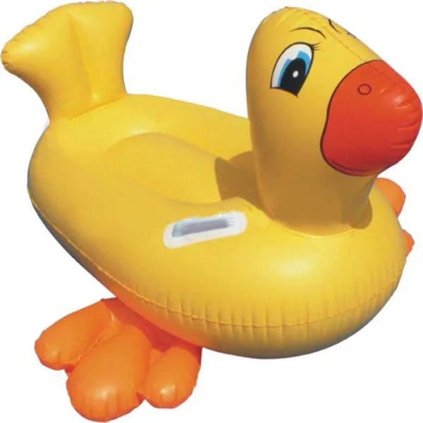 Customized funny  inflatable duck swim ring for kids