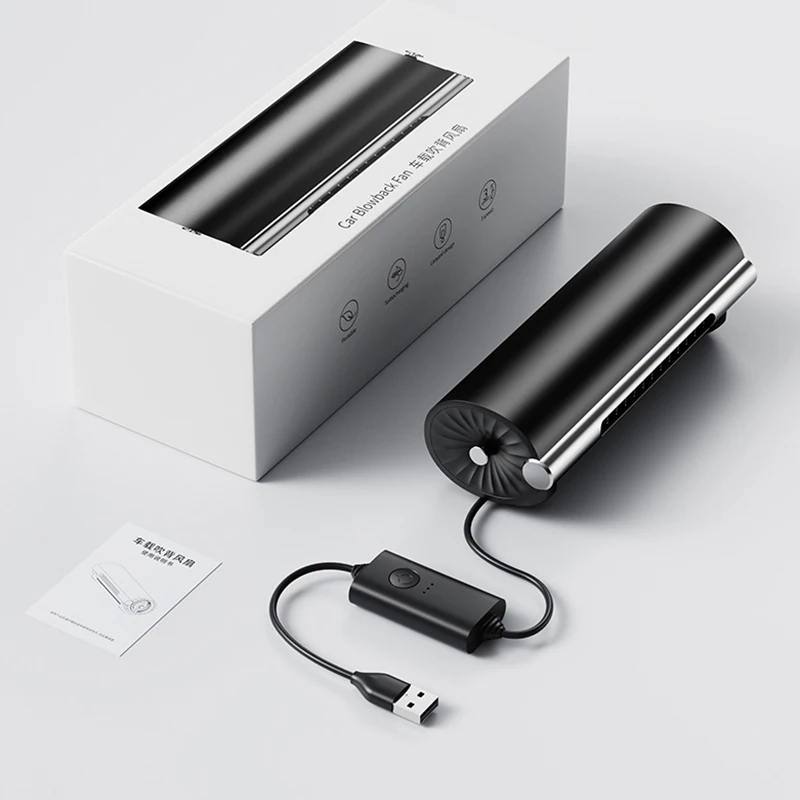 Mini Portable 3 speeds flexible cooling car fans