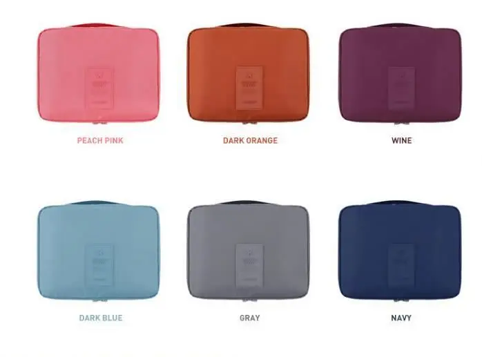 Multifunctional portable waterproof cosmetic bag travel storage bag Nylon cosmetic bag