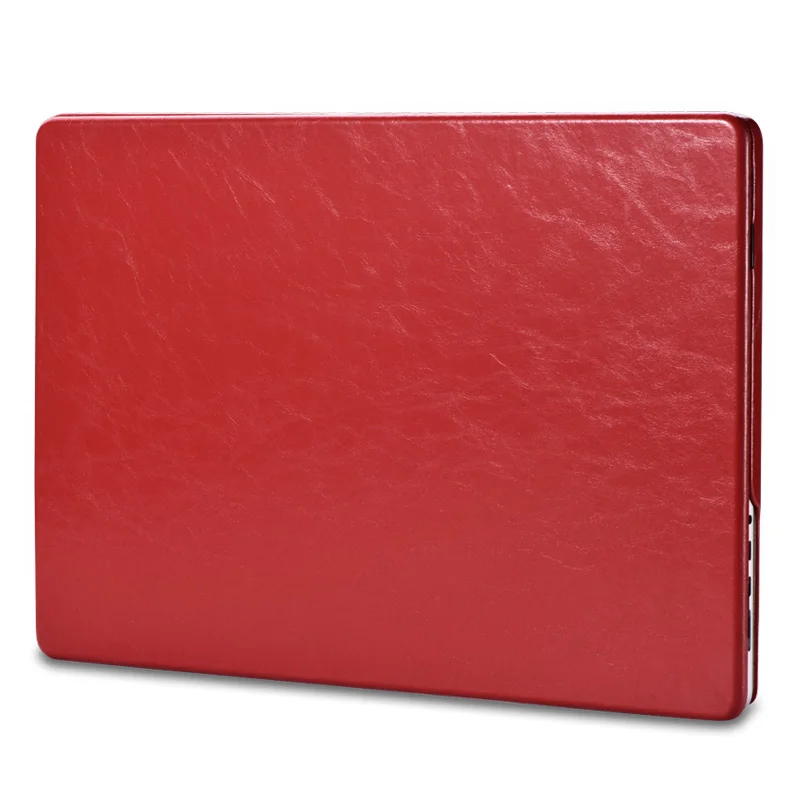 ICARER TOP grain leather Microfiber leather PU Tablet case full protection cases for Macbook Air 13.6 inch 2022 version