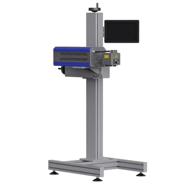 Online Coding Date On Bottle 20w 30w Fiber Laser Printer Co2 Flying Laser Marking Machine