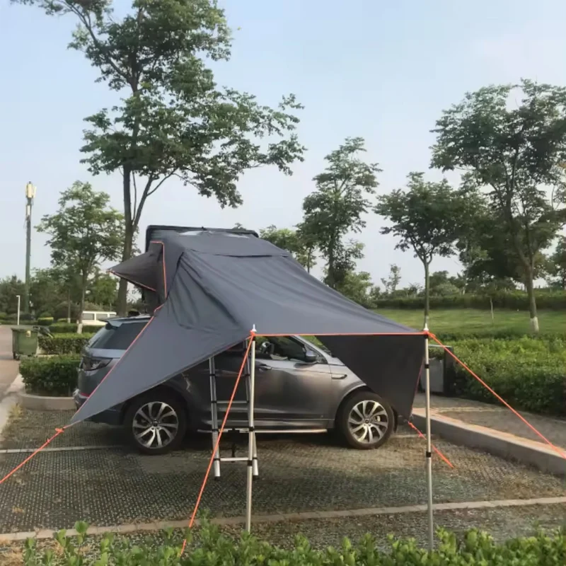 China Manufacturer Universal Car Top Tent 4*4 SUV off-road Rooftop Tent ABS Shell 3-4 Persons for Wrangler Pajero F150