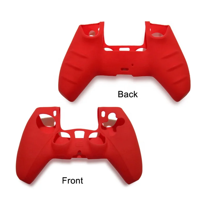 Силиконовый чехол для игровых аксессуаров X BOX One однотонный Красный защитный приставок PS5