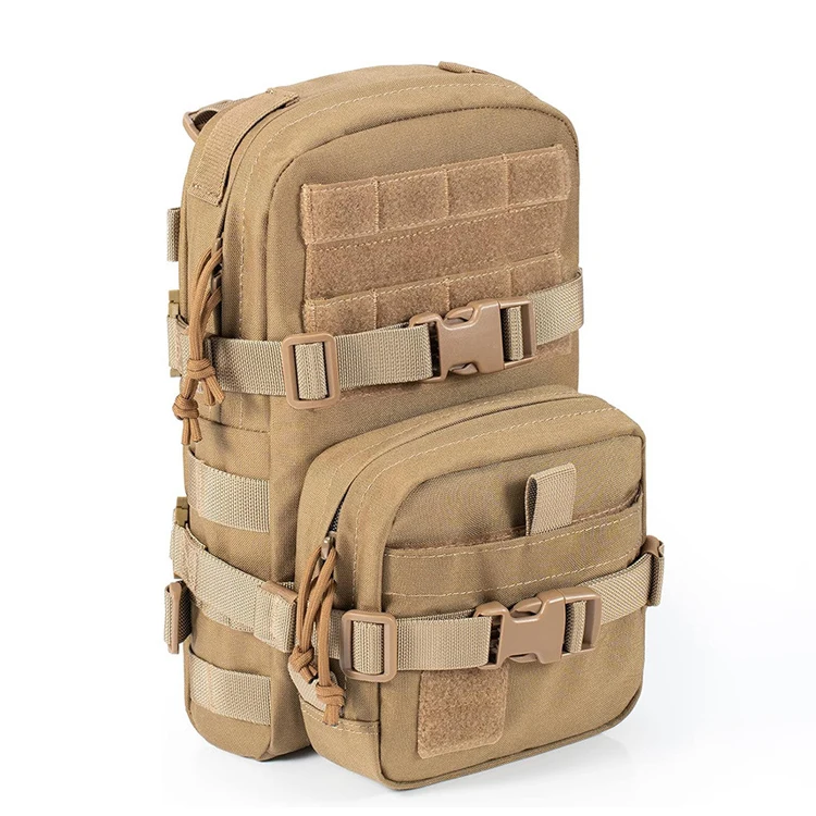 Custom Nylon Outdoor Waterproof Modular 2l Hydration Molle Accessories Tactical Storage Bag Backpack