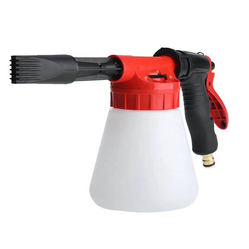 Car Wash Foam Gun Adjustable Hose Wash Sprayer Ratio Dial Snow Foam Blaster with Thick Suds Low pressure foam gun