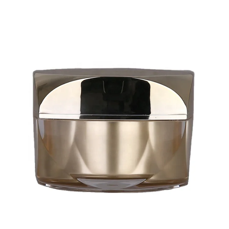 New style 3g elegant luxury cosmetics container 30ml double wall clear jar