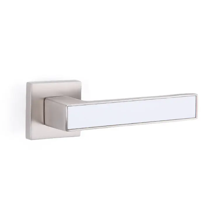 New design matt black zinc alloy lever door handle lock set door handles