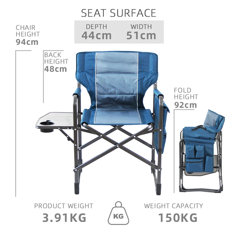 Manufacturer New Style Luxury Comfortable Garden Outdoor Folding Camping Director Chair
