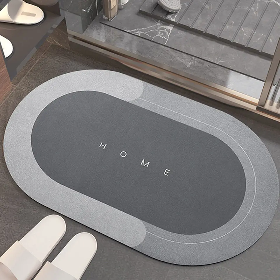 YIDE Factory Direct Newest Product diatom mud carpet Diatomite material bathroom anti slip diatom mud mat