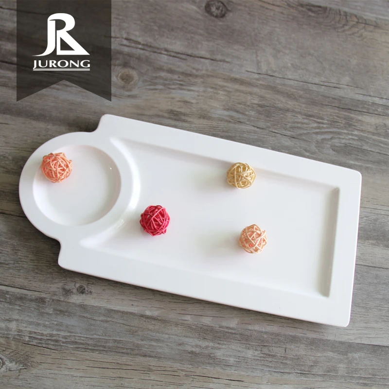 Wholesale Eco-friendly Rectangle dinnerware set plastic tray indian thali plates